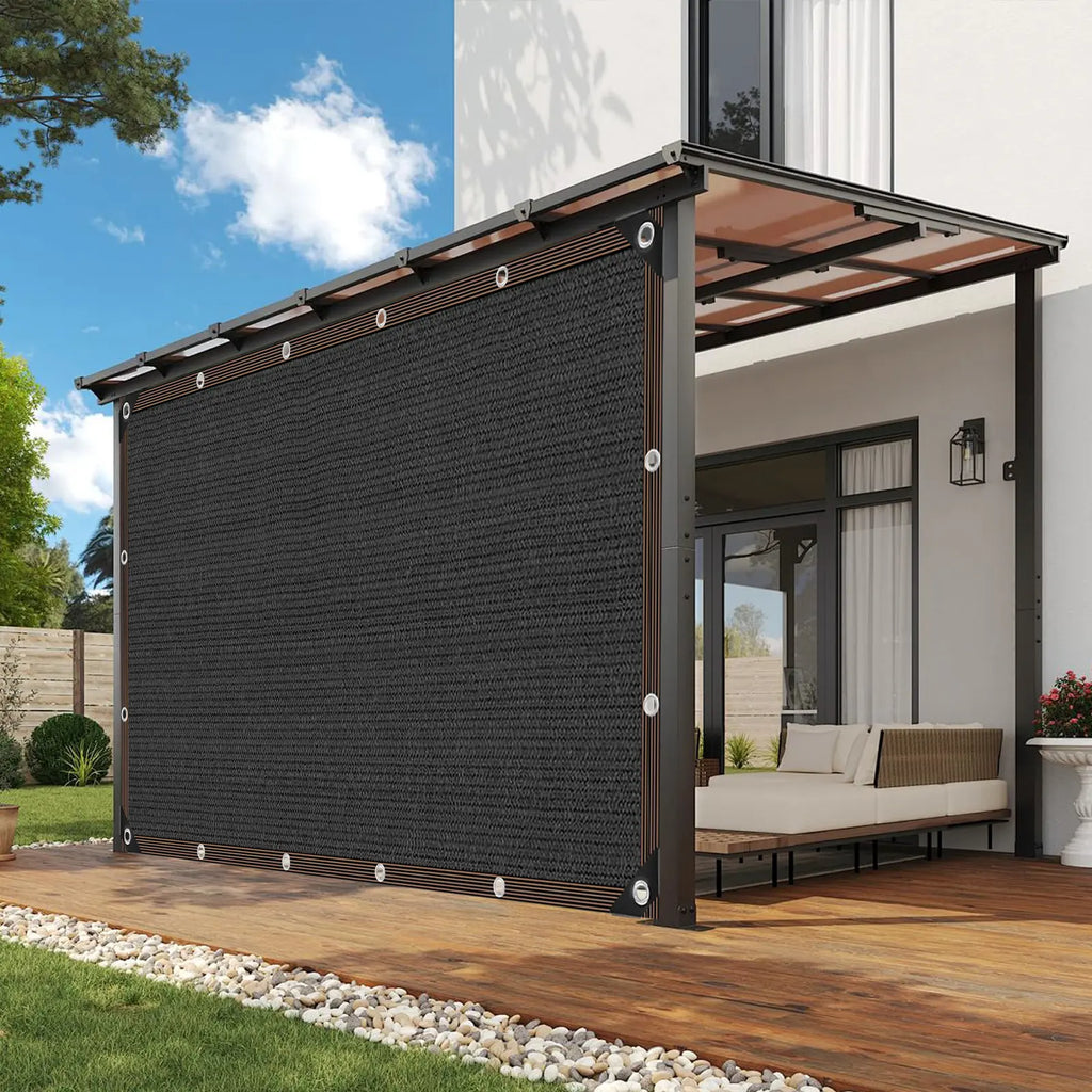 90% UV Resistant Shade Cloth - 10x20 Ft Breathable HDPE Mesh Tarp for Outdoor Patio, Garden, and Greenhouse Use with Grommets