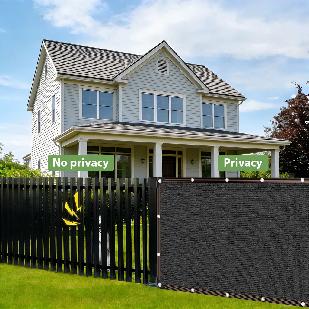 90% UV Resistant Shade Cloth - 10x20 Ft Breathable HDPE Mesh Tarp for Outdoor Patio, Garden, and Greenhouse Use with Grommets