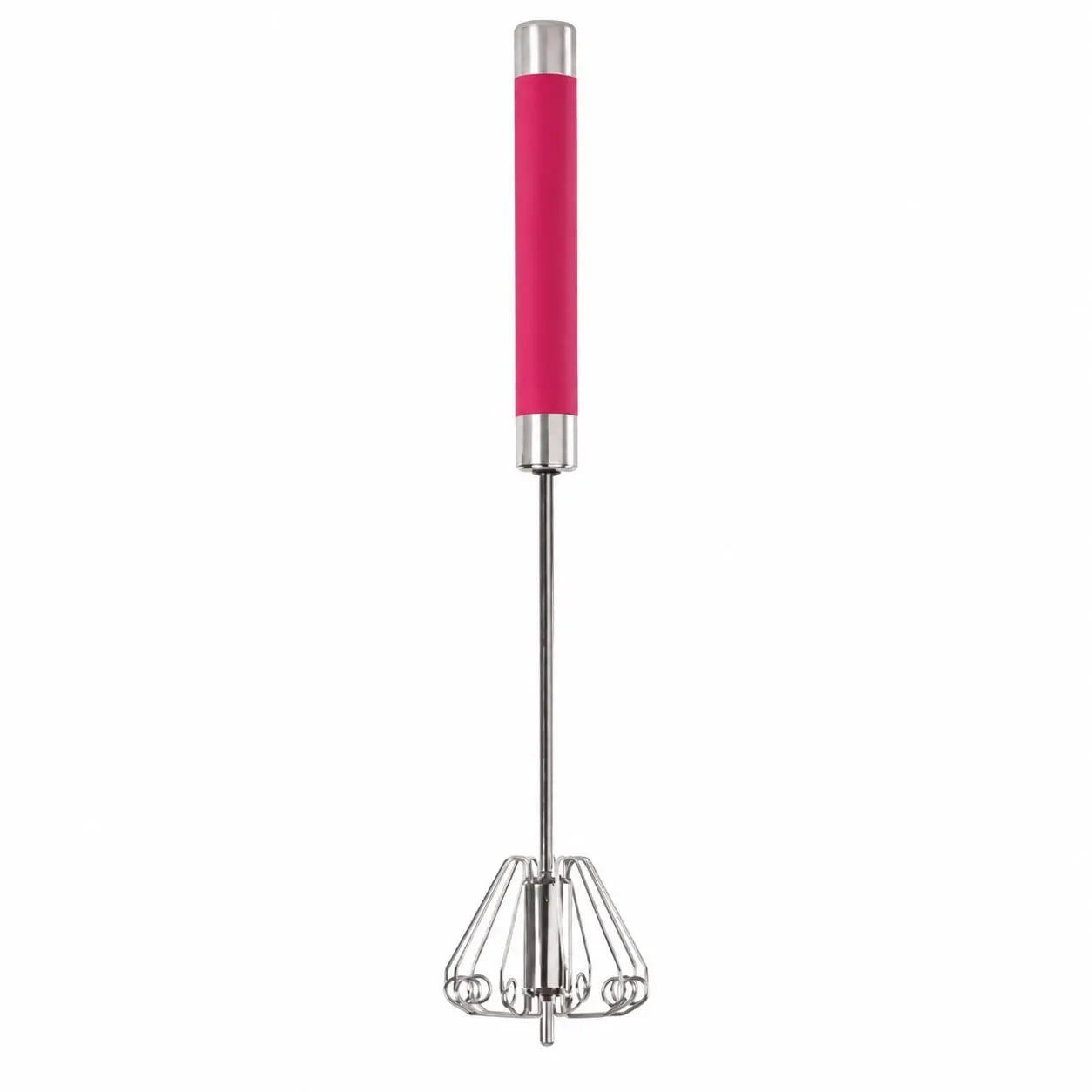 Stainless Steel Egg Beater Push Whisk - Handheld Kitchen Mixer with Cover for Quick, Efficient Mixing of Eggs and Other Ingredients