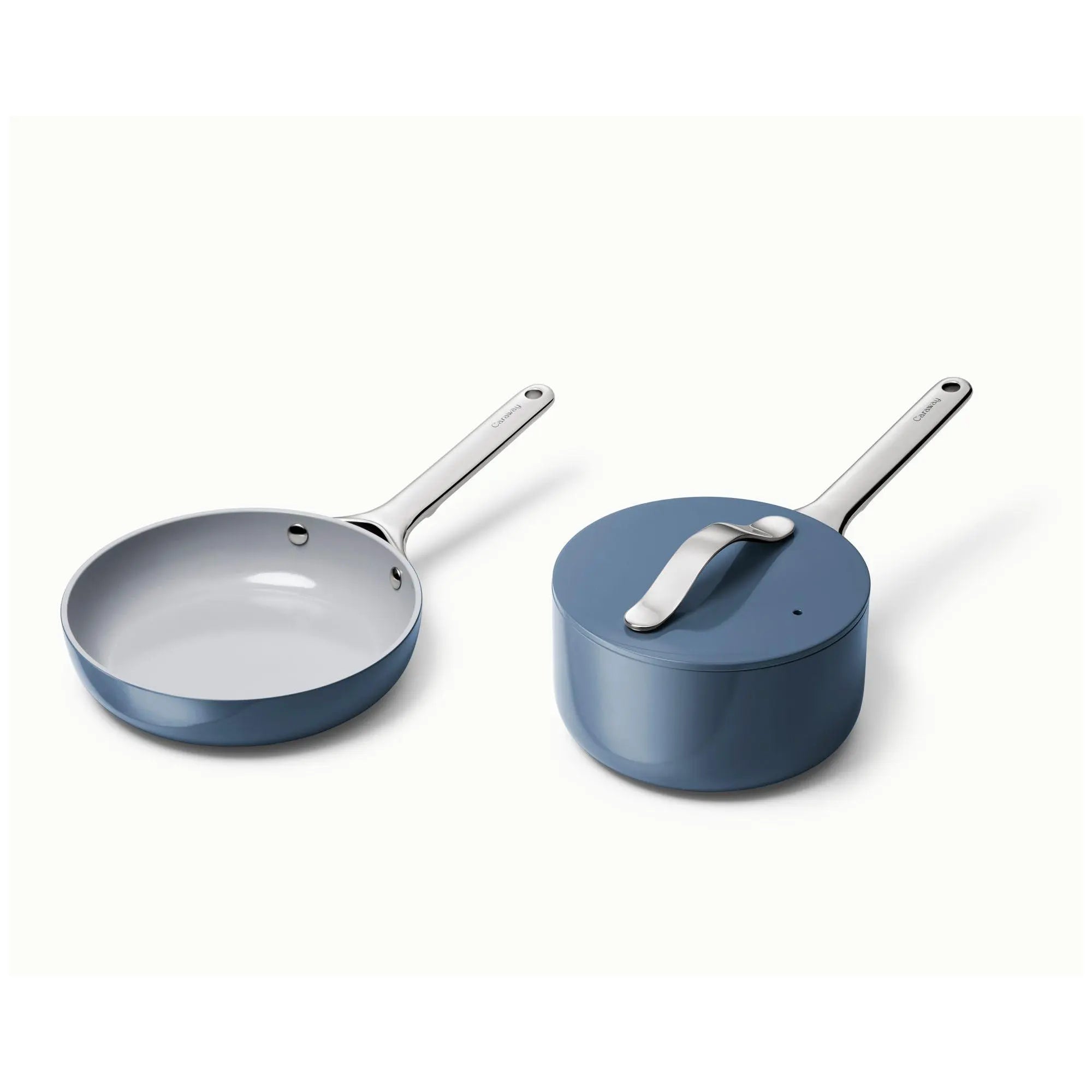 Caraway Home Nonstick Ceramic Mini Fry & Mini Sauce Pan Duo