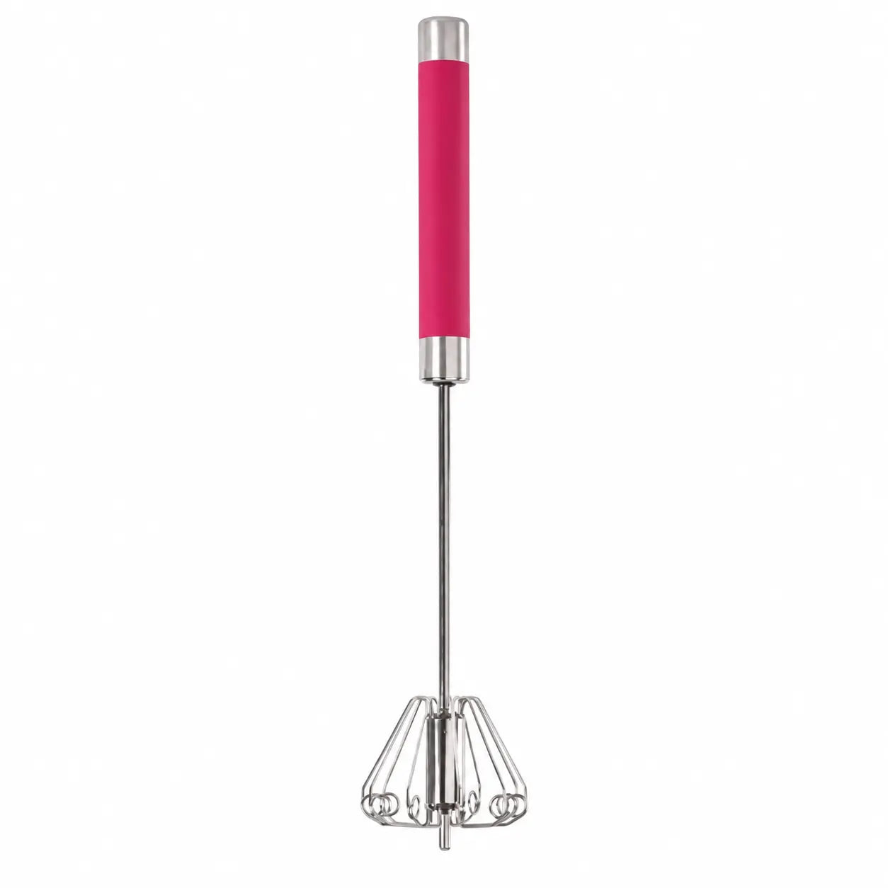Stainless Steel Egg Beater Push Whisk - Handheld Kitchen Mixer with Cover for Quick, Efficient Mixing of Eggs and Other Ingredients