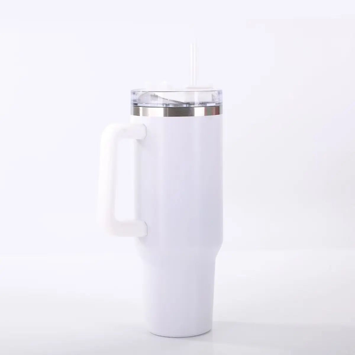 40Oz Double-Walled Vacuum Insulated Stainless Steel Tumbler with Handle, Featuring a Straw Lid and Straw - Leakproof, Rustproof, Suitable for Hot/Cold Drinks, Ideal for Outdoor Use, Travel, and Holiday Gifts Drinkware Portable