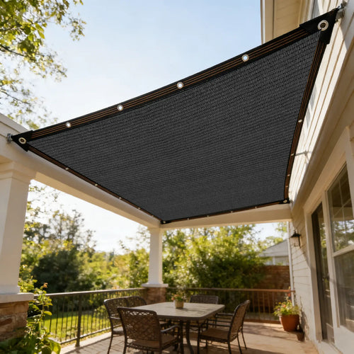 90% UV Resistant Shade Cloth - 10x20 Ft Breathable HDPE Mesh Tarp for Outdoor Patio, Garden, and Greenhouse Use with Grommets